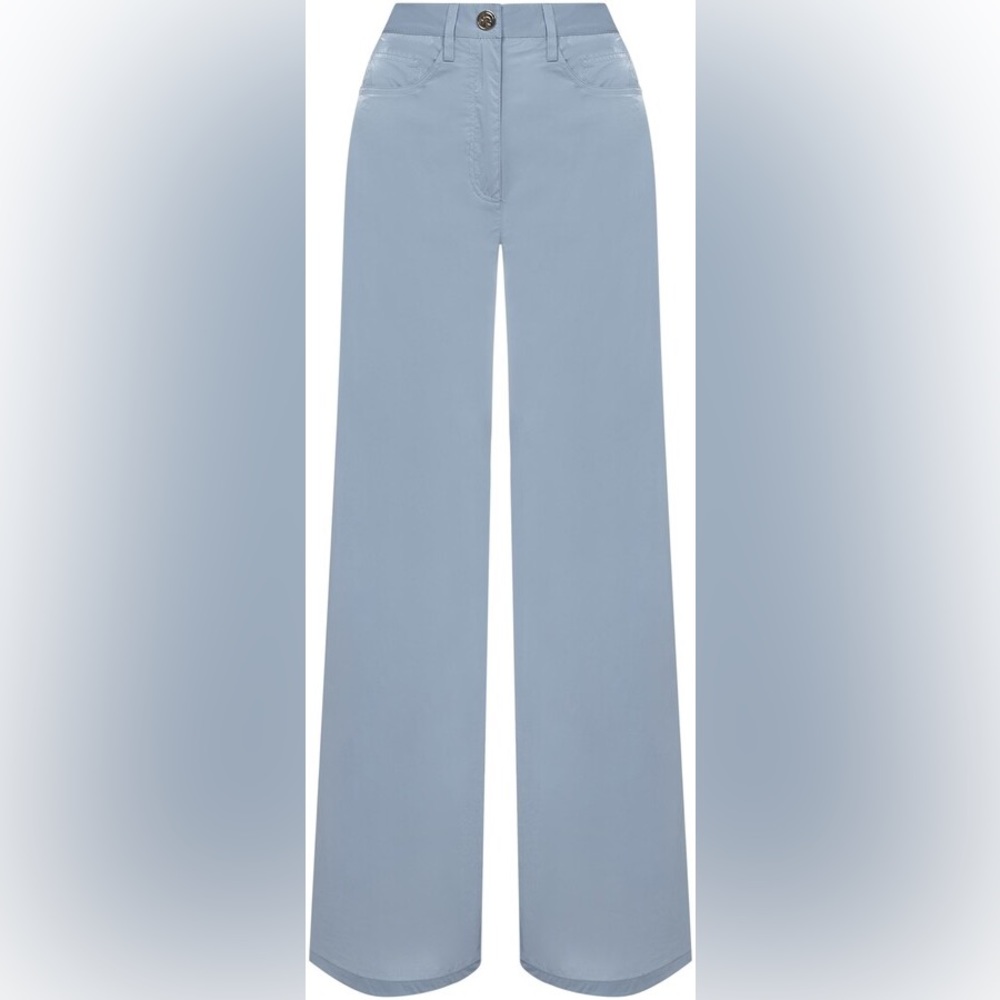 REMAIN Birger Christensen Ariane Wide Leg Trousers in Powder Blue